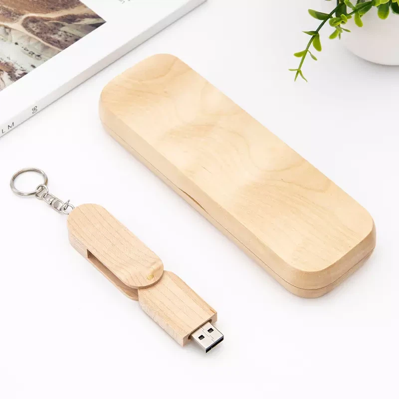Wooden USB 2.0 With Key Ring manufactory